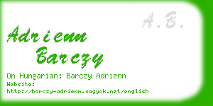 adrienn barczy business card